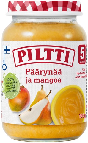 Piltti Pear and mango 190g 5 months